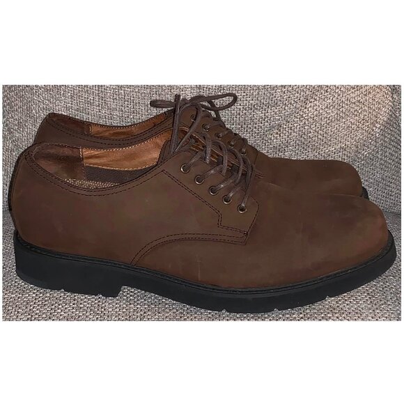 Dockers Men's Lace Up Oxford Brown Suede Leather Shoes (size 12M) 090-2908 - Picture 2 of 5